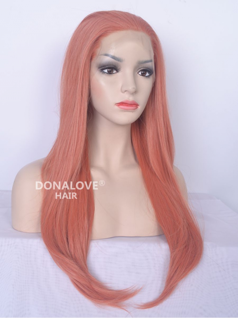 Shrimp Long Straight Lace Front Synthetic Wig SNY084 SYNTHETIC WIGS