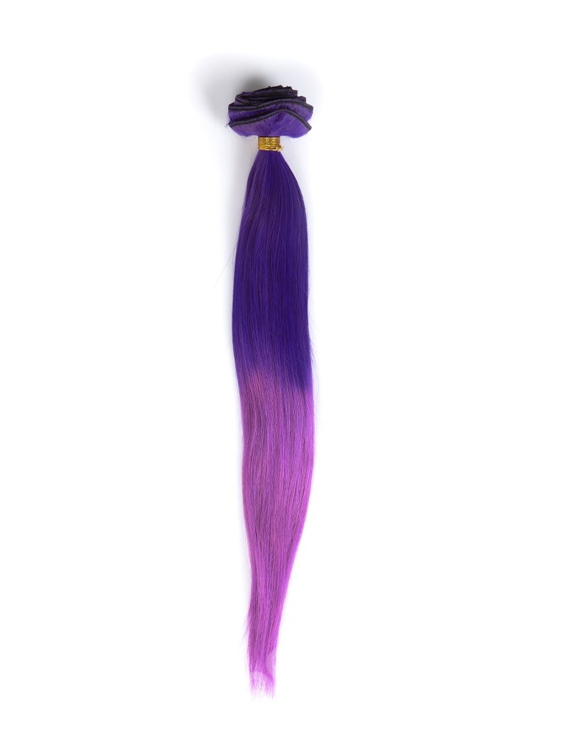 Purple and Lavender Colorful Ombre Clip In Hair Extensions CD014 CLIP