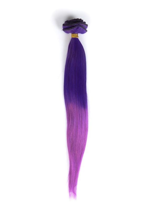 Purple and Lavender Colorful Ombre Clip In Hair Extensions CD014 CLIP