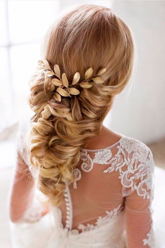 Bride In Greek Hair Style. View Of The Curly Hairstyle With Comb  Decoration. Stock Photo, Picture and Royalty Free Image. Image 72449176.