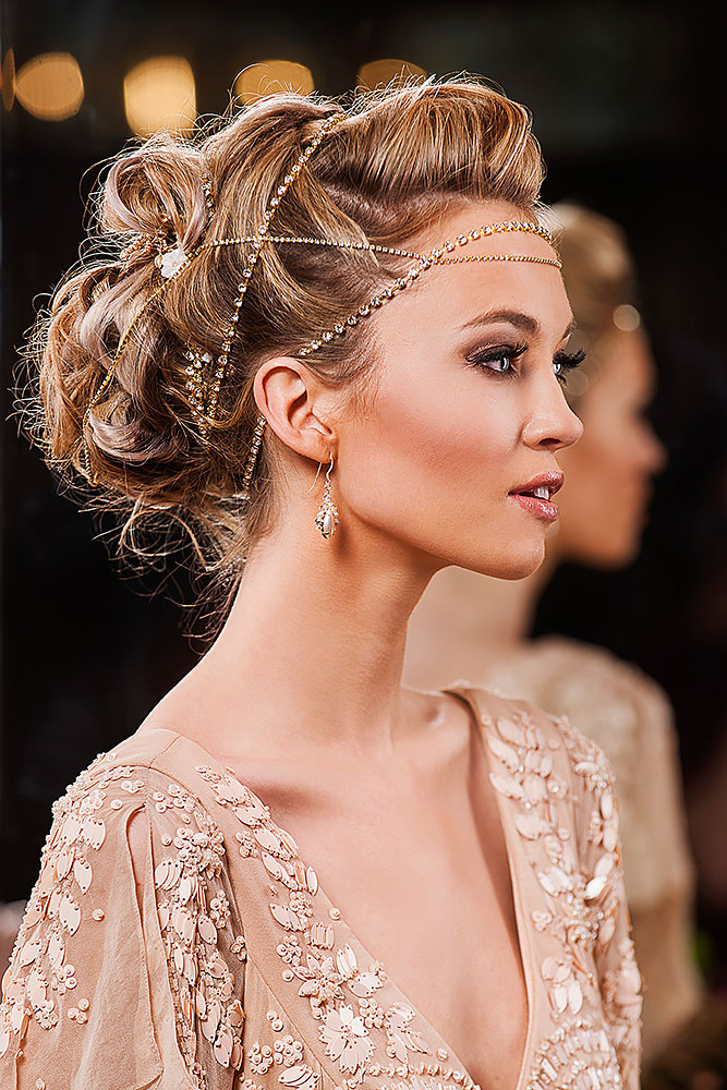 Greek goddess style hairstyle