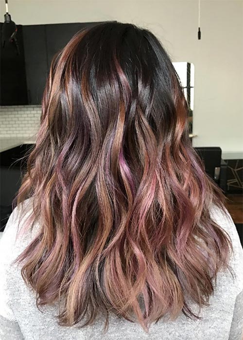 Chocolate mauve on sale straight hair