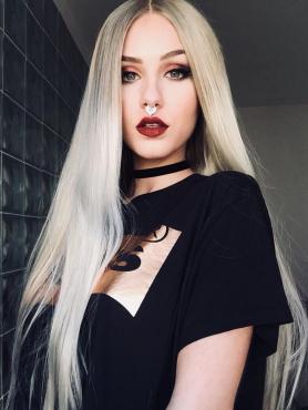 Brown Ombre Blonde Synthetic Lace Front Wig SNY108