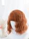 Orange Wool Curly Synthetic Lace Front Lolita Wig LG539