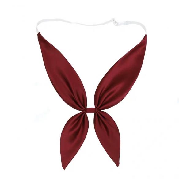 1 PC WINE RED LACE LOLITA BOW TIE LT029