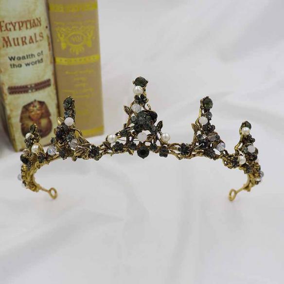 VINTAGE BAROQUE BRIDAL CROWN AC070