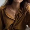 Gold Hand Gestures Necklace A026