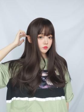 BROWN WAVY SYNTHETIC WEFTED CAP WIG LG103