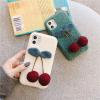 FURRY CHERRY SHOCKPROOF PROTECTIVE DESIGNER IPHONE CASE PC019
