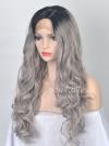 Human Hair Full Lace Wig Curly Ash Brown