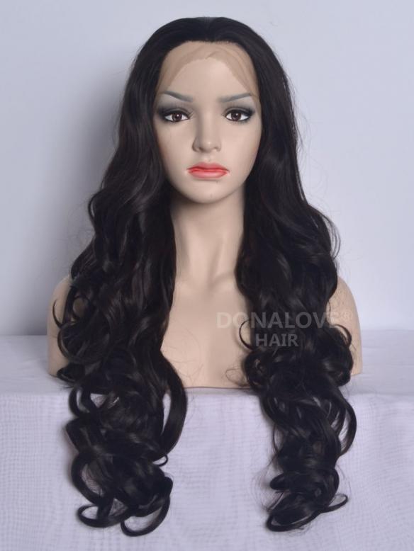 Human Hair Full Lace Wig Curly Ash Brown