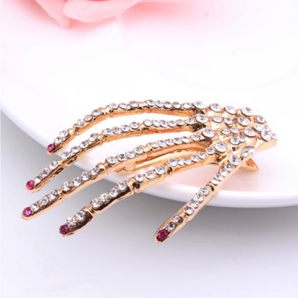1 PC Bling Shiny Halloween Gothic Hair Clip DC137