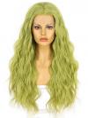 GREEN WAIST LENGTH WAVY SYNTHETIC WIG SNY366
