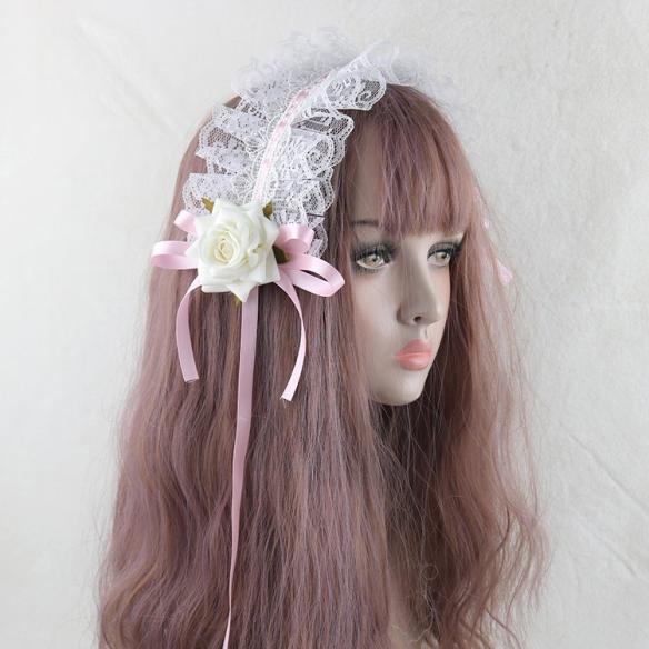 1pc Wood Rose Lolita Hair Band LH011