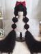 47INCH SUPER LONG BLACK CORN CURLS LOLITA WIG LG944