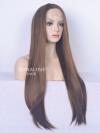 Human Hair Full Lace Wig Curly Ash Brown
