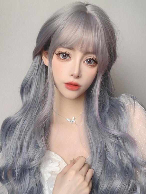 Fairy Gradient Long Wavy Synthetic Lace Front Lolita Wig LG494