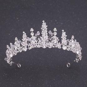 Silver Bridal Crown AC109