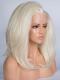 Light blonde Straight Shoulder length Lace Front Synthetic Wig-DQ014