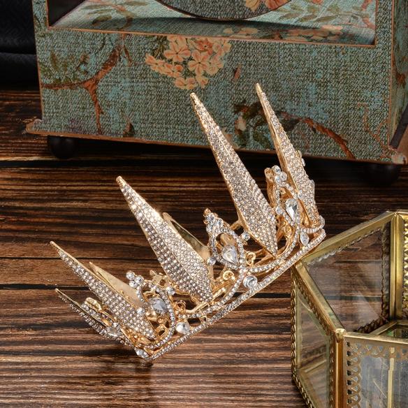 Gold Leaves Bridal Crown A006