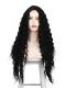 NATURAL BLACK LONG CURLY MIDDLE PART LACE WIG MPL003