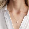 Gold Hand Gestures Necklace A026