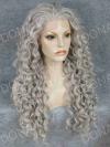 Human Hair Full Lace Wig Curly Ash Brown