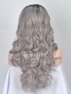 Human Hair Full Lace Wig Curly Ash Brown