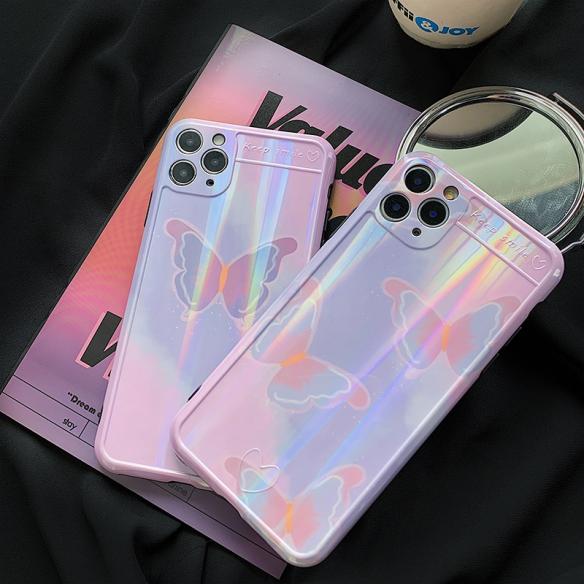 LASER BUTTERFLY SHOCKPROOF PROTECTIVE DESIGNER IPHONE CASE PC102