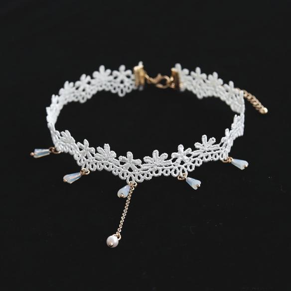 1 PC RAINDROPS LACE LOLITA NECKLACE LA033