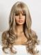 Dirty Blonde Wavy Synthetic Bangs Wig LG961