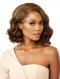 Chocolate Short Wavy Synthetic Lace Front Wig SNY347