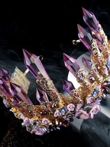 Baroque Amethyst Crown A007