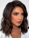 New Natural Color Wavy Short Lace Front Human Hair Wig HH191