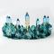 Blue Crystal Floral Crown A004