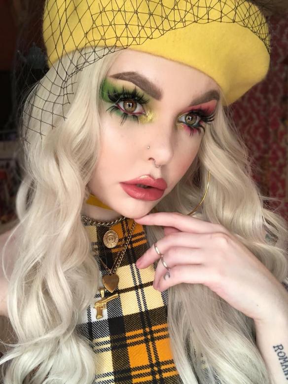 Blonde Long Wavy Synthetic Lace Front Wig-SNY038