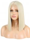 WHITE BLONDE BOB SYNTHETIC LACE FRONT WIG SNY166