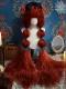 47INCH SUPER LONG ORANGE RED RIPPLE CORN CURLS LOLITA WIG LG940