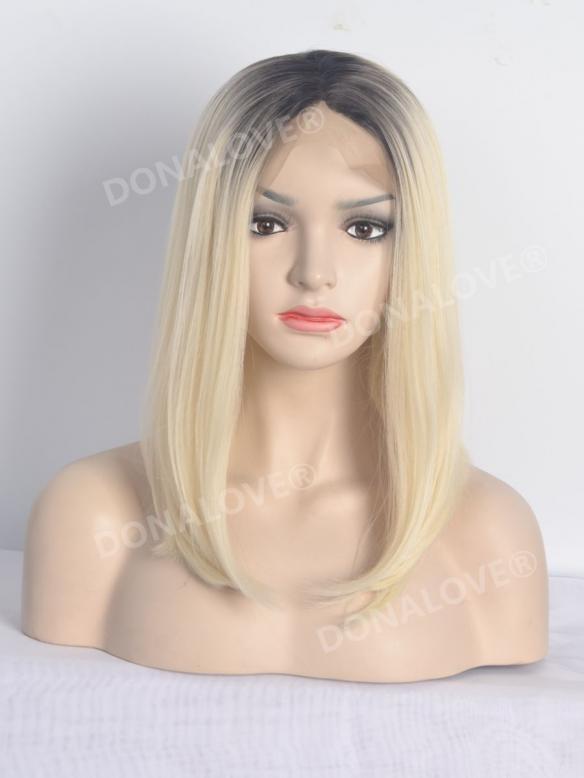 Black Ombre Blonde Bob Synthetic Lace Front Wig SNY109