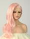 Pink Straight Waist-length Lace Front Synthetic Wig-DQ003
