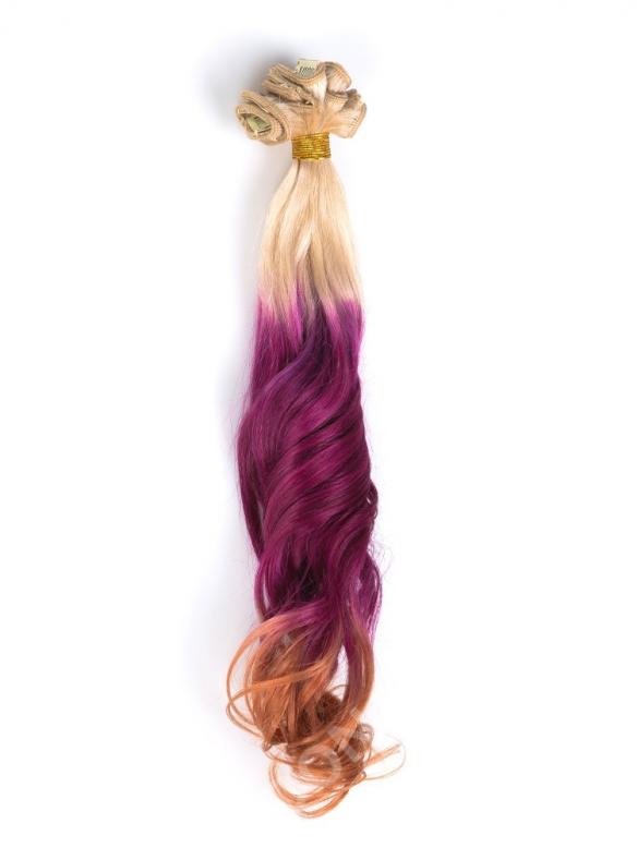 Mermaid Colorful Indian Remy Clip In Hair Extensions CD003