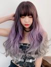 NEW LONG WAVY Mixed Color SYNTHETIC WEFTED CAP WIG LG053