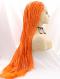 Orange Twist Braided lace front synthetic Wig SNY383