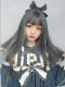 HAZE BLUE STRAIGHT SYNTHETIC WEFTED CAP WIG LG123