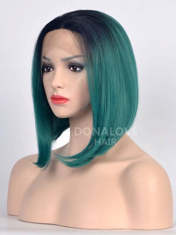 Human Hair Full Lace Wig Curly Ash Brown