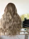 Long Wavy Ombre Blonde Preplucked Full Lace Wigs FLW032