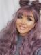  NEW Purple Beach Wavy Synthetic Lace Front Wig SNY137 