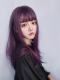 DARK PURPLE STRAIGHT SYNTHETIC WEFTED CAP WIG LG092