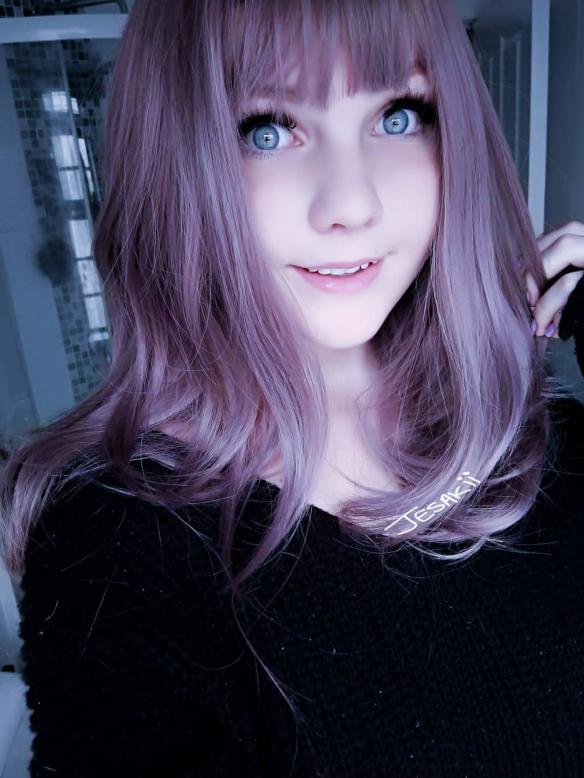 2019 New Dreamy Lilac Synthetic Wefted Cap Wig LG008