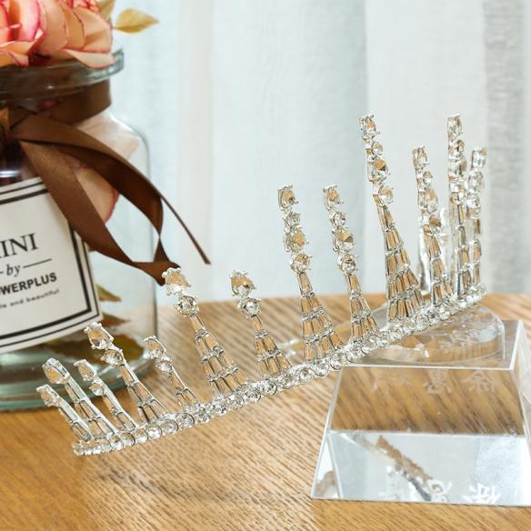 BAROQUE BRIDAL CROWN A009